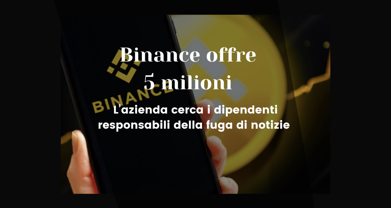 Binance offre 5 milioni