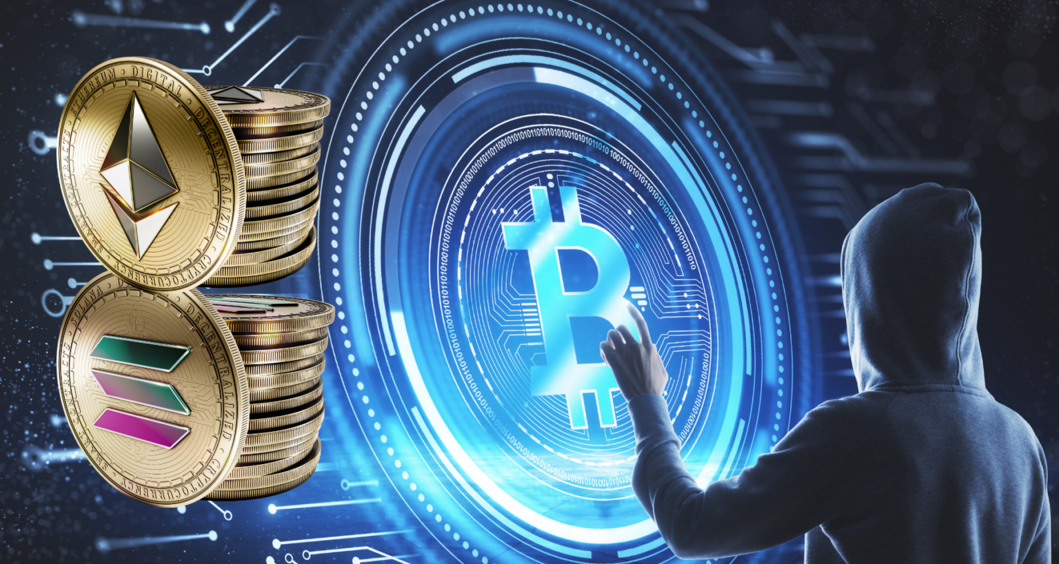 Bitcoin sfida Solana ed Ethereum