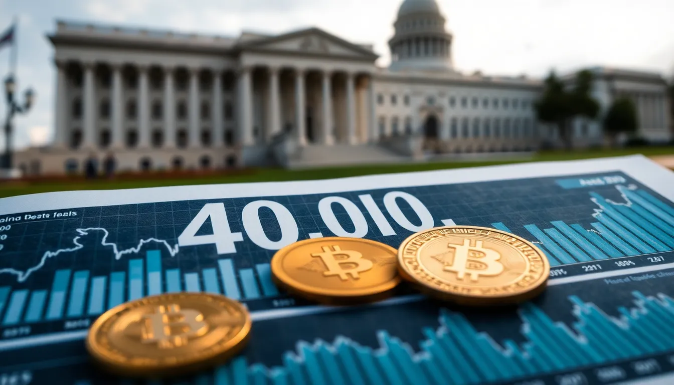 Il debito federale USA supera i 40.000 miliardi di dollari, Bitcoin sotto pressione